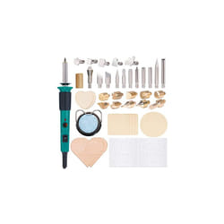 YIHUA 930-IV Wood Burning Kit Pyrography Tool Kit with Heat Adjustable Wood Burning Pen, 26 Pyrography Tips, 10 Wood Pieces, 2 Wood Burner Stenci