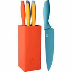 MasterChef 5-Piece Knife Set Stainless Steel Blades, Easy-Grip