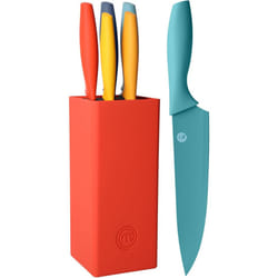 MasterChef 5-Piece Knife Set Stainless Steel Blades, Easy-Grip