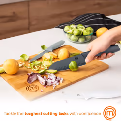 MasterChef Set of 3 Knife Set for Cooking, Non Stick Blades & Easy Grip