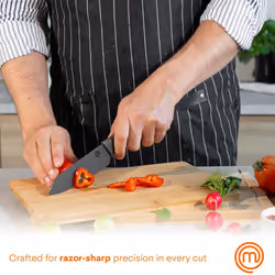 MasterChef Set of 3 Knife Set for Cooking, Non Stick Blades & Easy Grip
