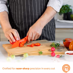Knife Set of 3 Kitchen Knives for Cooking (Chef, Paring & Utility), Professional Sharp Stainless Steel, Non Stick Blades & Soft Touch Handles, Easy