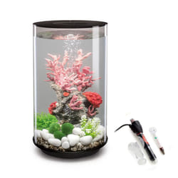 biOrb Tube 30L Black Aquarium with MCR LED Lighting and Heater Pack