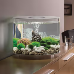 biOrb Tube 35L White Aquarium with MCR LED Lighting and Heater Pack