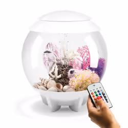 biOrb Halo 15L Aquarium in White with MCR LED Lighting and Heater Pack