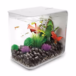 biOrb Flow 30L Aquarium, White with MCR LED lighting and Heater Pack