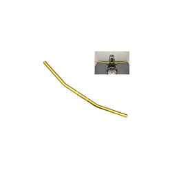 Motorcycle Handlebars Drag Bar 22mm 7/8 inch for Streetfighter Custom Bike Flat Tracker Bobber Chopper (Gold)