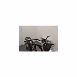Motorbike Drag Handlebars - 22mm (7/8" inch) for Scramblers, Brat Bikes & Streetfighters - Black Alloy