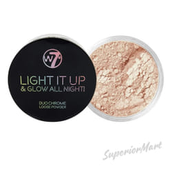 W7 Loose Powder Shimmer Highlighter Duo Chrome/No vocancy