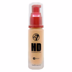 W7 HD Foundation Liquid Foundation for Pore less Matte Light to Medium Coverage Honey
