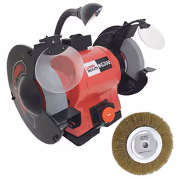 Lumberjack 8" Professional Bench Top Bench Grinder with LED Light