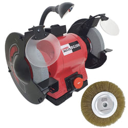 Lumberjack 8" Professional Bench Top Bench Grinder with LED Light