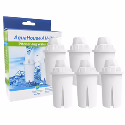 6X AquaHouse AH-PBC Compatible Filter for BRITA Classic Water Filter Cartridge jugs, Kenwood, Laica, PearlCo, Dafi, Universal ...