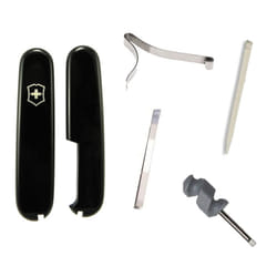 Victorinox 91mm Swiss Army Knife Spares - Tweezers Toothpick Screwdriver Handles - Black