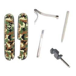 Victorinox 91mm Swiss Army Knife Spares - Tweezers Toothpick Screwdriver Handles - Camo