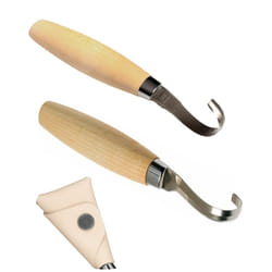 Mora 164 + 162 wood carving hook pack - spoon bowl carving tools - with sheaths