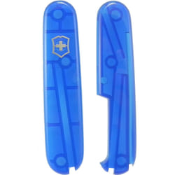 Victorinox PLUS Scales for 91mm Swiss Army Knife - Genuine Victorinox handles - translucent blue