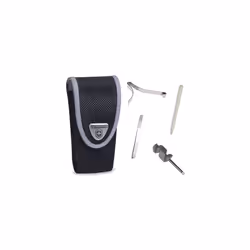Victorinox Pouch and spares for 91mm Swiss army knife holster toothpick tweezers - Black nylon