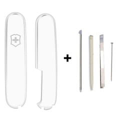 Victorinox PLUS handle kit with toothpick tweezers pen for 91mm Swiss Army - white