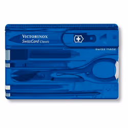 Genuine Victorinox Swiss Card - various colours - Multi Function Swisscard Tool - blue