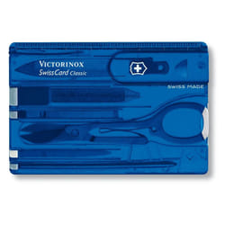 Genuine Victorinox Swiss Card - various colours - Multi Function Swisscard Tool - blue