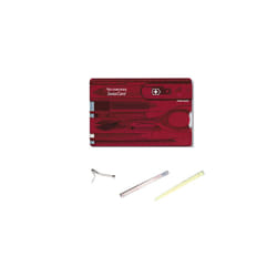 Victorinox Swiss Card and spares - Multi Function Swisscard Tool various colours - red