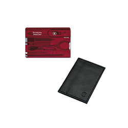 Victorinox Swiss Card & pouch - manicure Swisscard kit - various colours - red