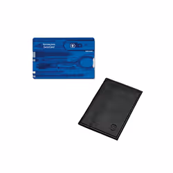 Victorinox Swiss Card & pouch - manicure Swisscard kit - various colours - blue
