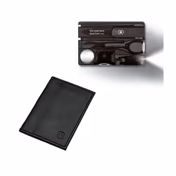 Victorinox Swiss Card Lite + pouch - manicure Swisscard kit with letter opener - onyx