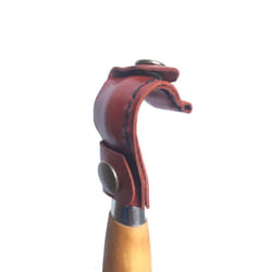Mora 162 leather sheath - hand crafted leather with brass popper - made in UK - brown