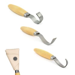 Mora 162 163 164 wood spoon bowl carving hook set with sheaths - Stainless steel