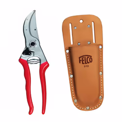 Genuine Felco Model 4 secateurs and holster bundle - pruners with leather pouch