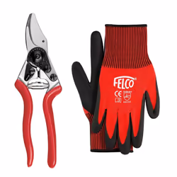 Felco Model 6 Compact Secateurs with Gloves - Pruning shears - Genuine Felco