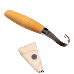 Mora 162S Stainless Steel Double Edge spoon bowl carving tool with Mora sheath