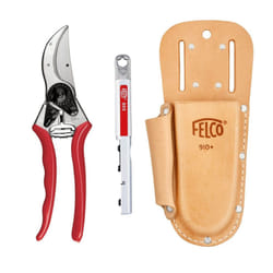 Genuine Felco No 2 secateurs bundle - F905 sharpener tool - Leather plus holster