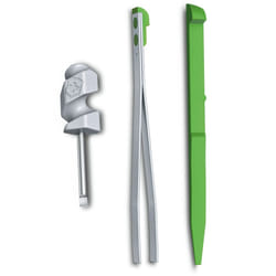 Victorinox Mini screwdriver toothpick tweezers spares for 91mm swiss army knife - green