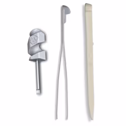Victorinox Mini screwdriver toothpick tweezers spares for 91mm swiss army knife - grey/cream