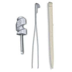 Victorinox Mini screwdriver toothpick tweezers spares for 91mm swiss army knife - grey/cream