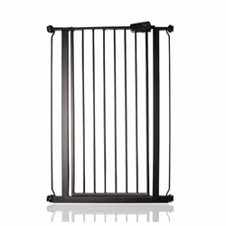 Safetots Extra Tall Pressure Fit Gate - Matt Black, 75cm - 82.6cm