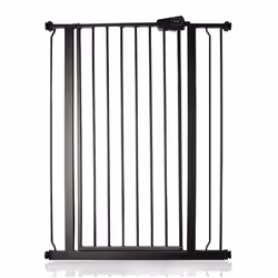 Safetots Extra Tall Pressure Fit Gate - Matt Black, 81.4cm - 89cm