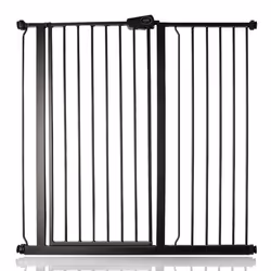 Safetots Extra Tall Pressure Fit Gate - Matt Black, 107.4cm - 115cm