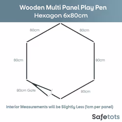 Safetots Wooden Play Den - 6 x 80cm