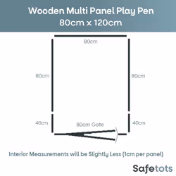 Safetots Wooden Play Den - 80cm x 120cm