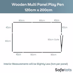 Safetots Wooden Play Den - 120cm x 200cm
