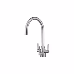 FilterLogic Bali 3 Way Mixer Filter Tap - Brushed Steel + Free Filter System