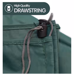 WINSOME Rotary Washing Line Waterproof Cover with Draw String & Zip- Heavy Duty Rotary Clothes Line Cover - Garden Rotary Dryer and Airer Cover - 180
