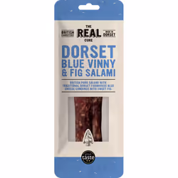 The Real Cure Dorset Blue Vinny & Fig Salami - Whole 150G