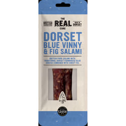 The Real Cure Dorset Blue Vinny & Fig Salami - Whole 150G