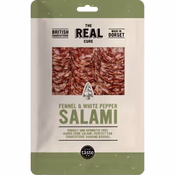 The Real Cure Fennel & White Pepper Salami - Sliced 55G