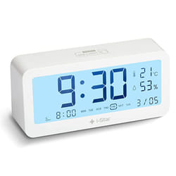 i-star Portable Alarm Clock with Temperature and Humidity